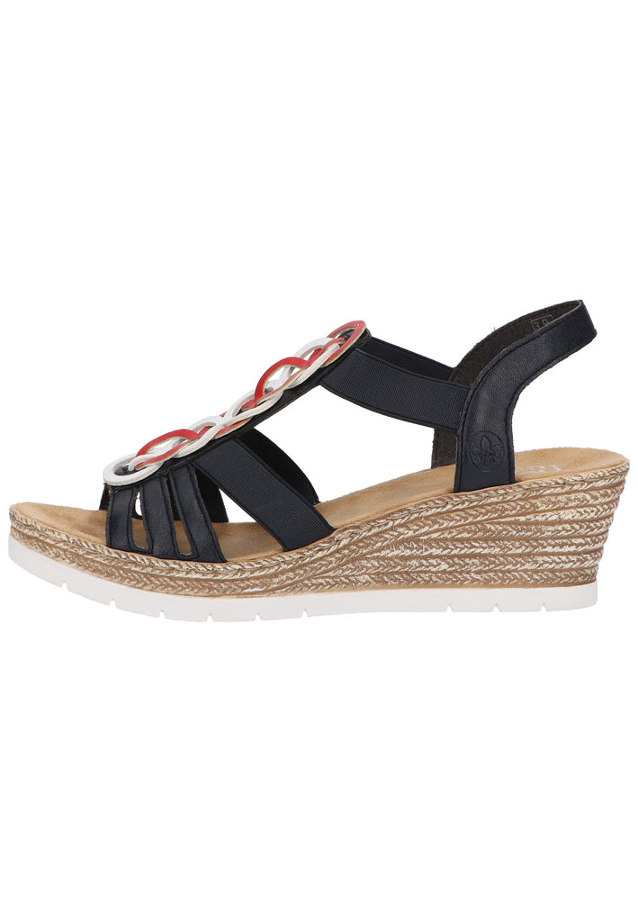 Rieker Sandalen Lederimitat Pazifik