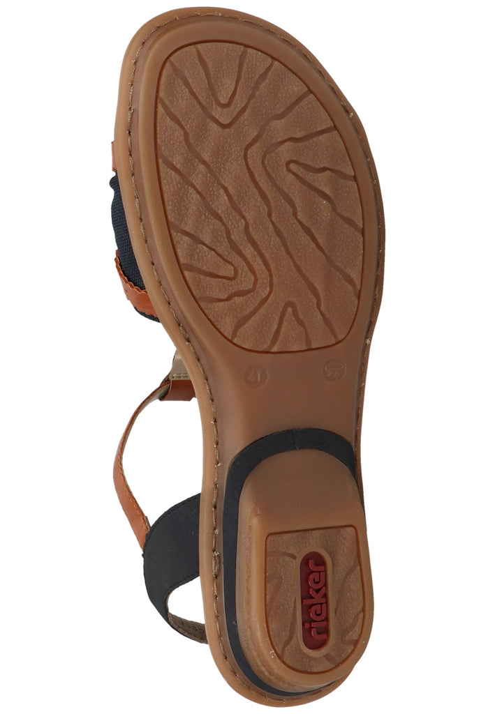 Rieker Sandalen Lederimitat Pazifik