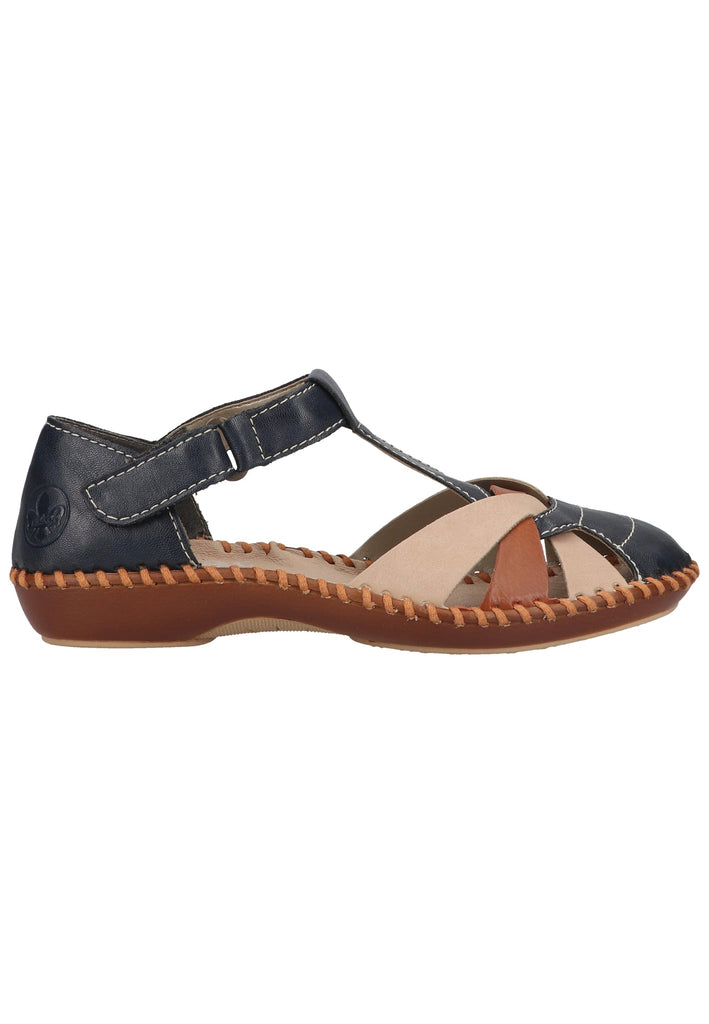 Rieker Sandalen Lederimitat Pazifik