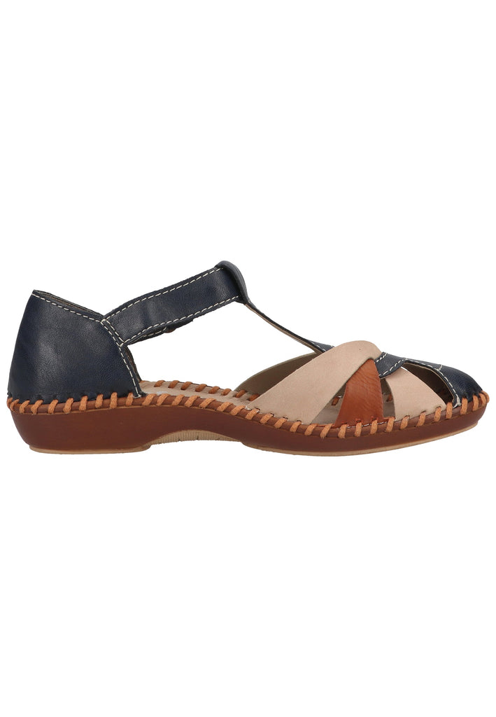 Rieker Sandalen Lederimitat Pazifik