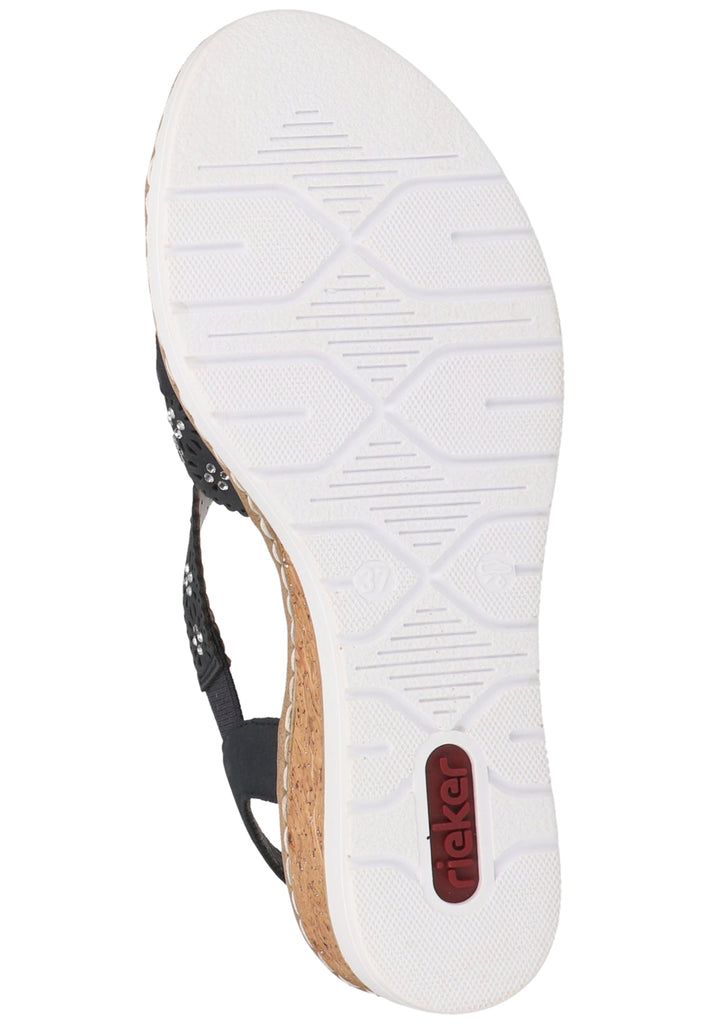 Rieker Sandalen Lederimitat Pazifik