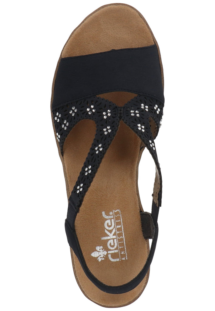 Rieker Sandalen Lederimitat Pazifik