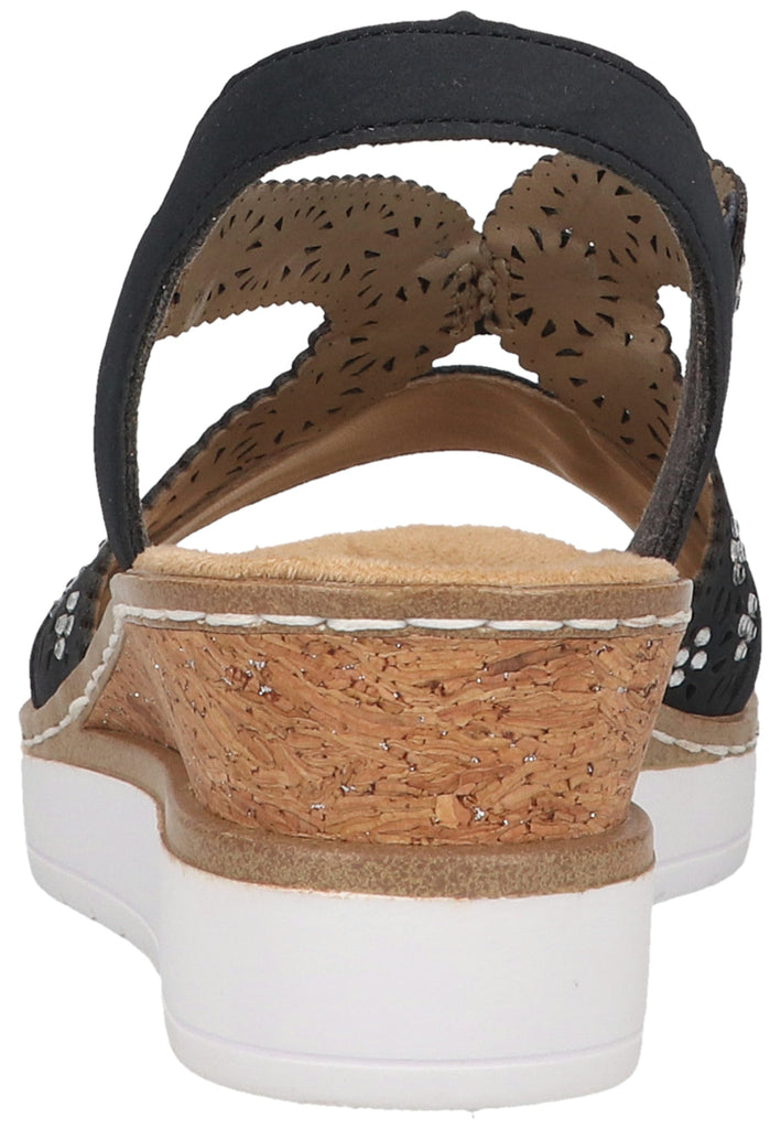 Rieker Sandalen Lederimitat Pazifik