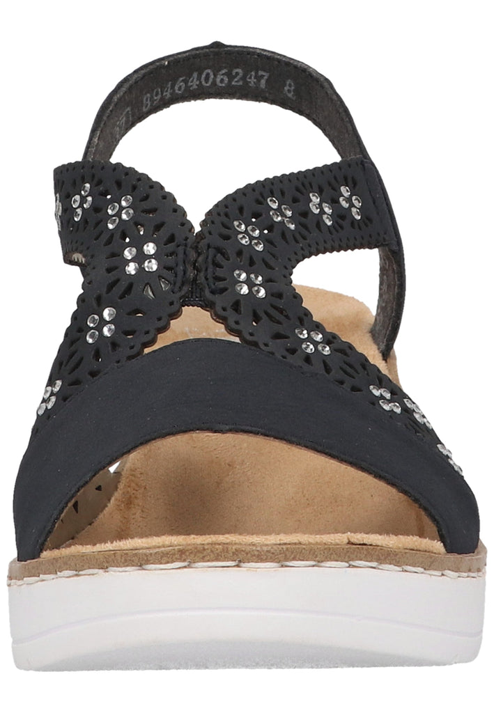 Rieker Sandalen Lederimitat Pazifik