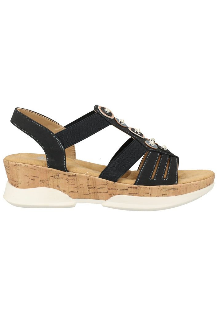 Rieker Sandalen Lederimitat Pazifik