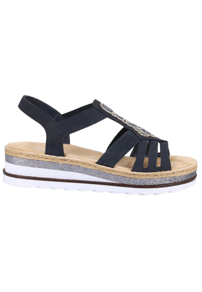 Rieker Sandalen Lederimitat Pazifik