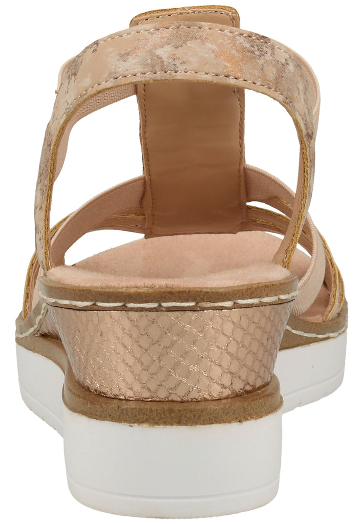 Rieker Sandalen Lederimitat Rosa
