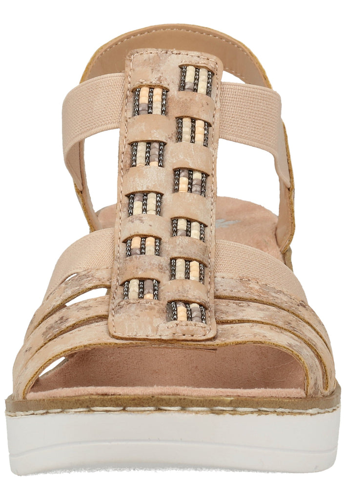 Rieker Sandalen Lederimitat Rosa