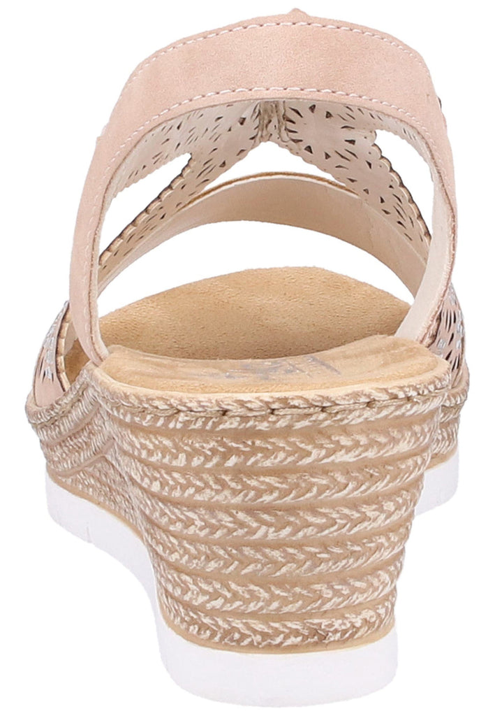 Rieker Sandalen Lederimitat Rosa