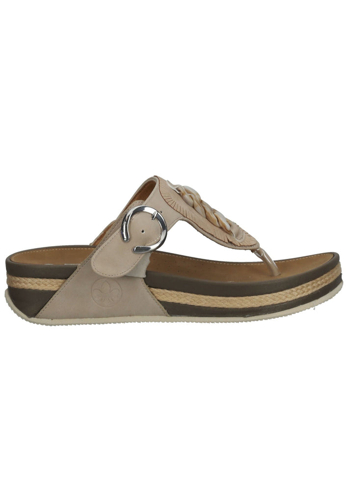 Rieker Sandalen Lederimitat Rose