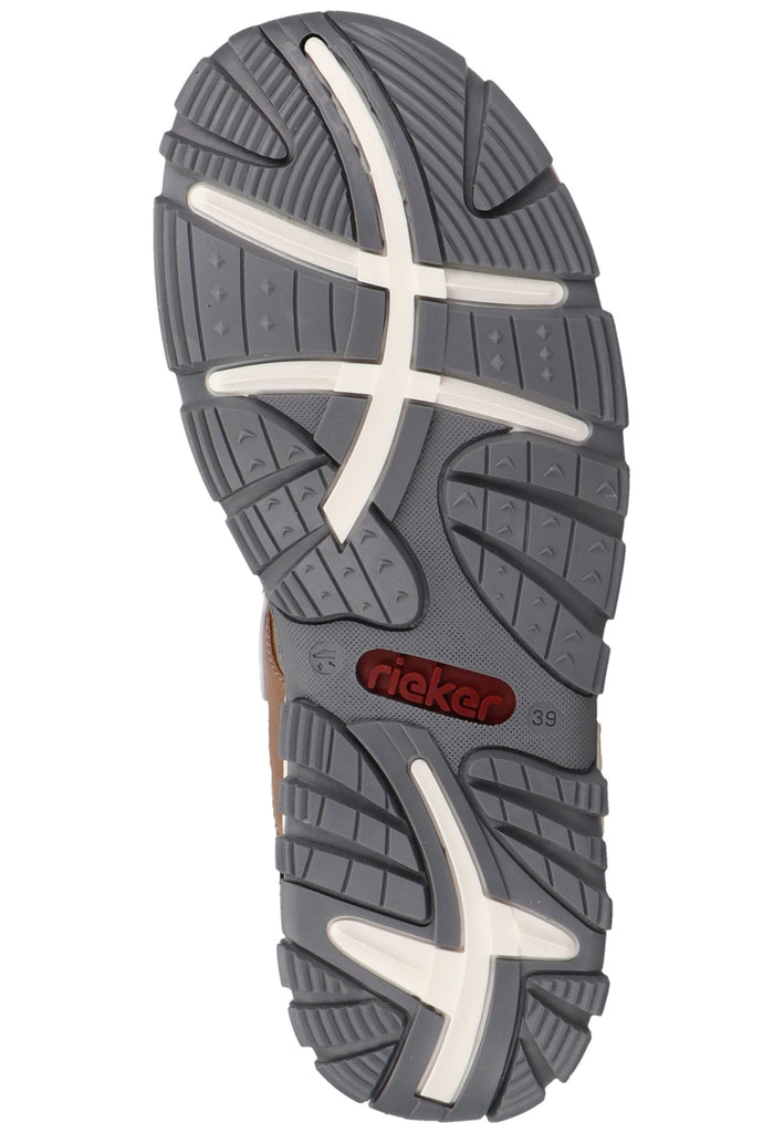 Rieker Sandalen Lederimitat/Textil Braun