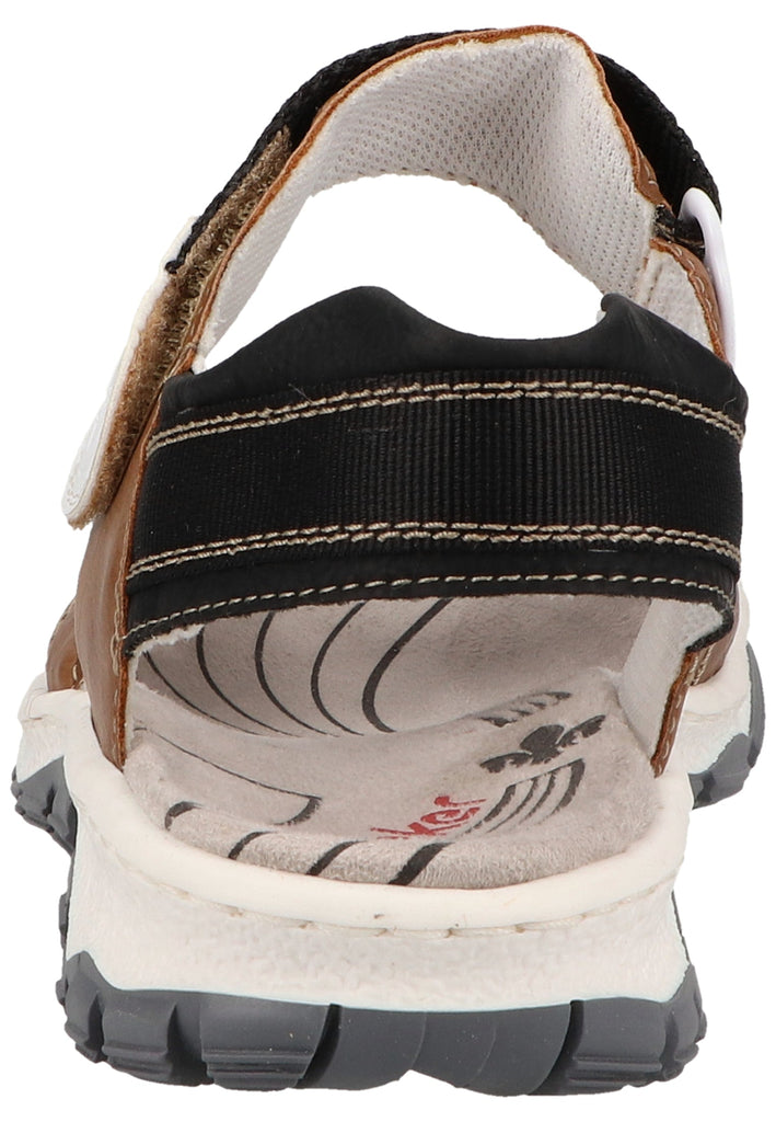 Rieker Sandalen Lederimitat/Textil Braun