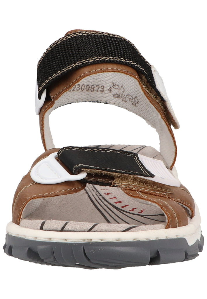 Rieker Sandalen Lederimitat/Textil Braun