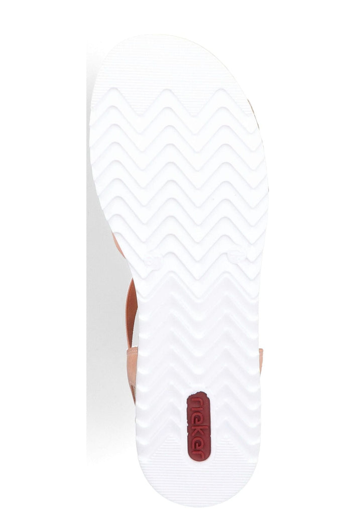 Rieker Sandalen Lederimitat/Textil Peach