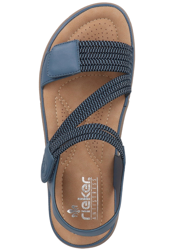 Rieker Sandalen Lederimitat/Textil Royal
