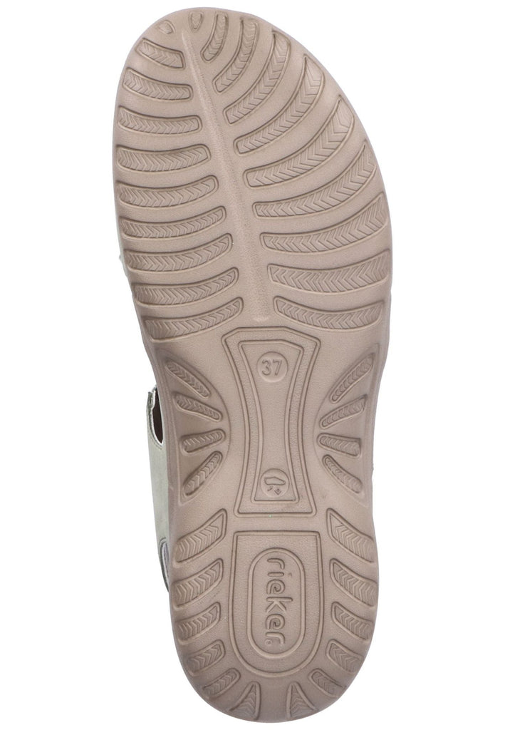 Rieker Sandalen Lederimitat Weiß