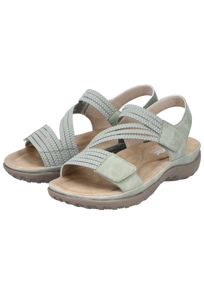 Rieker Sandalen Lederimitat Weiß