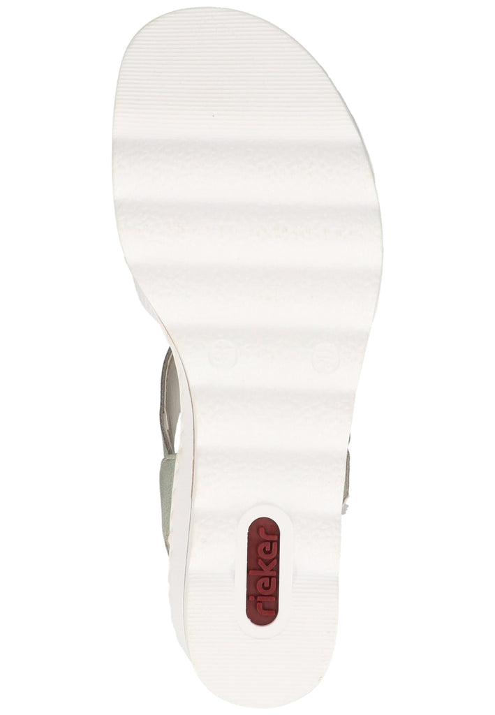 Rieker Sandalen Lederimitat Weiß