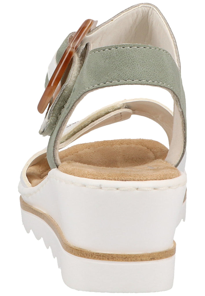 Rieker Sandalen Lederimitat Weiß