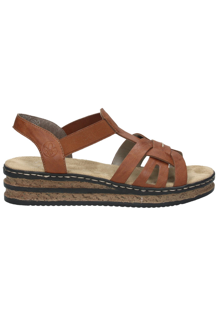 Rieker Sandalen Synthetik Dunkelbraun
