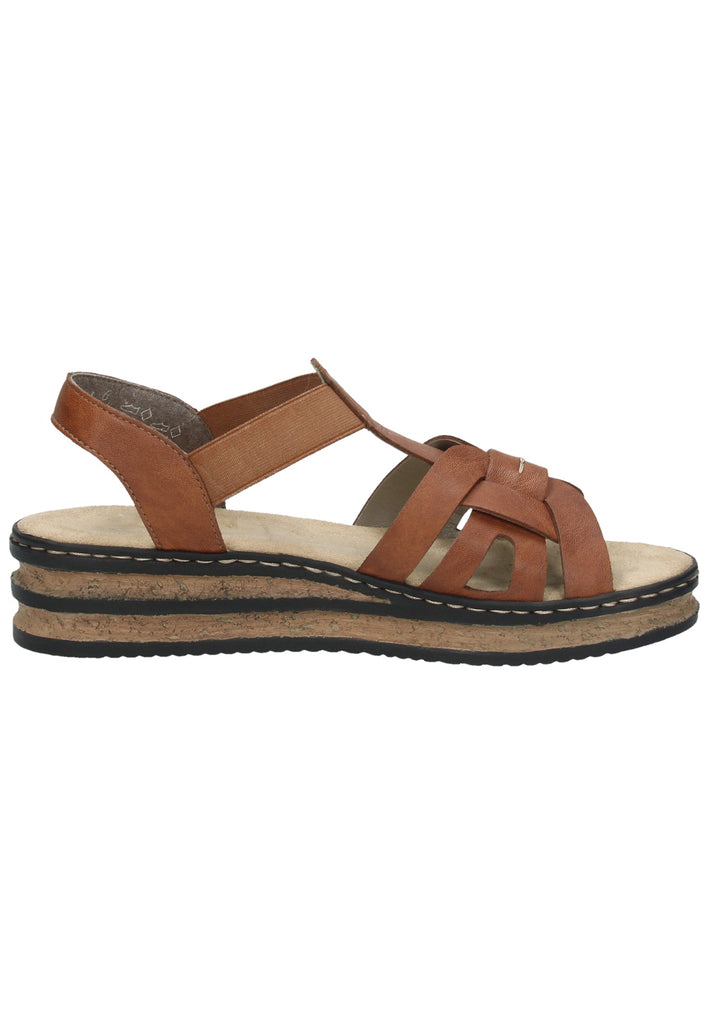 Rieker Sandalen Synthetik Dunkelbraun