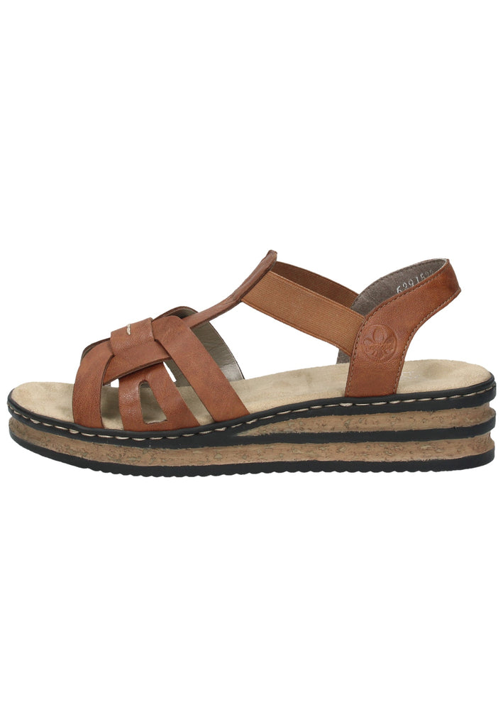Rieker Sandalen Synthetik Dunkelbraun