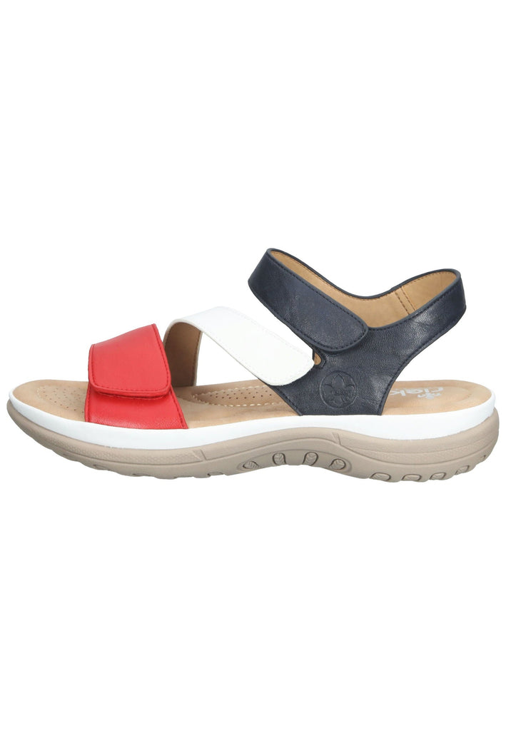 Rieker Sandalen Synthetik Rot/Weiß