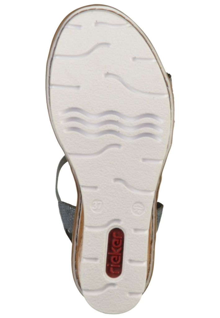Rieker Sandalen Textil Blau