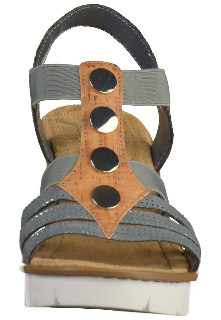 Rieker Sandalen Textil Blau
