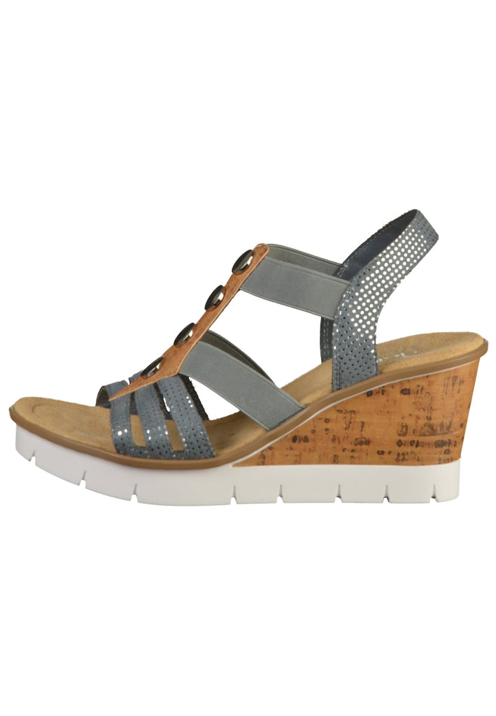 Rieker Sandalen Textil Blau