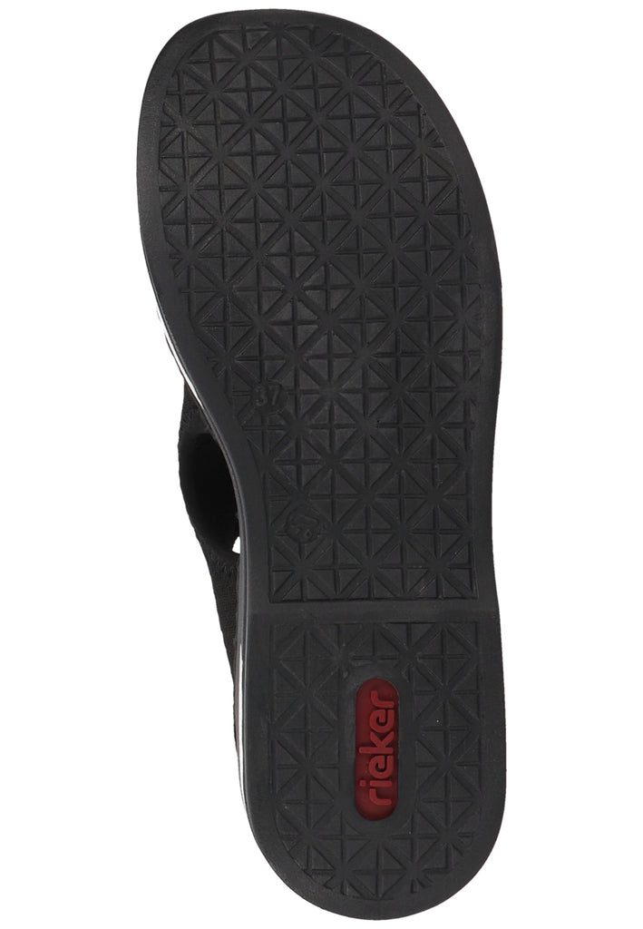 Rieker Sandalen Textil Schwarz