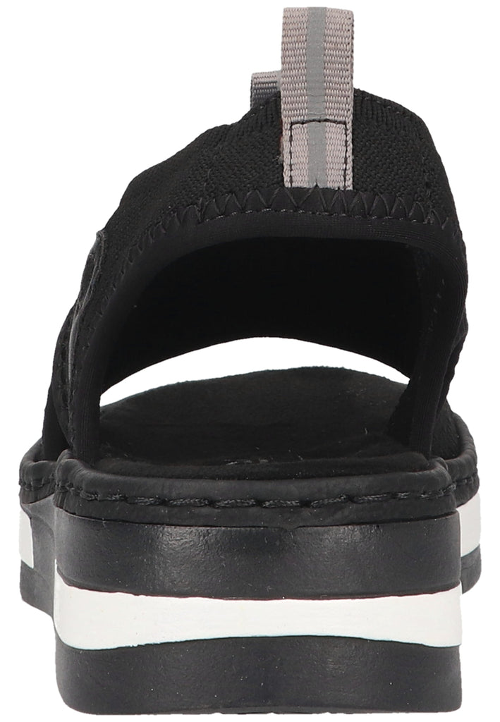 Rieker Sandalen Textil Schwarz