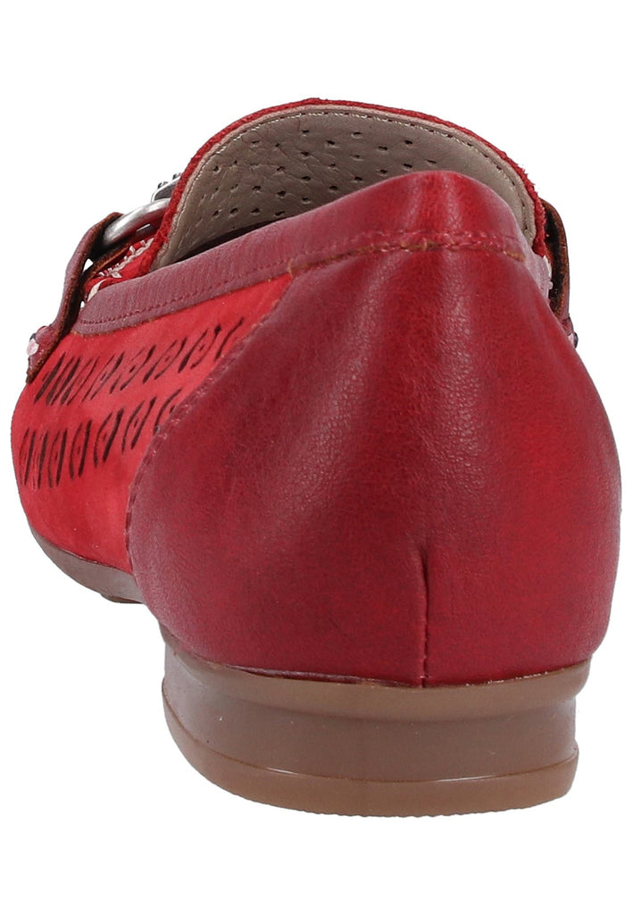 Rieker Slipper Glattleder Rot