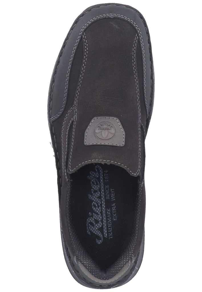 Rieker Slipper Glattleder Schwarz