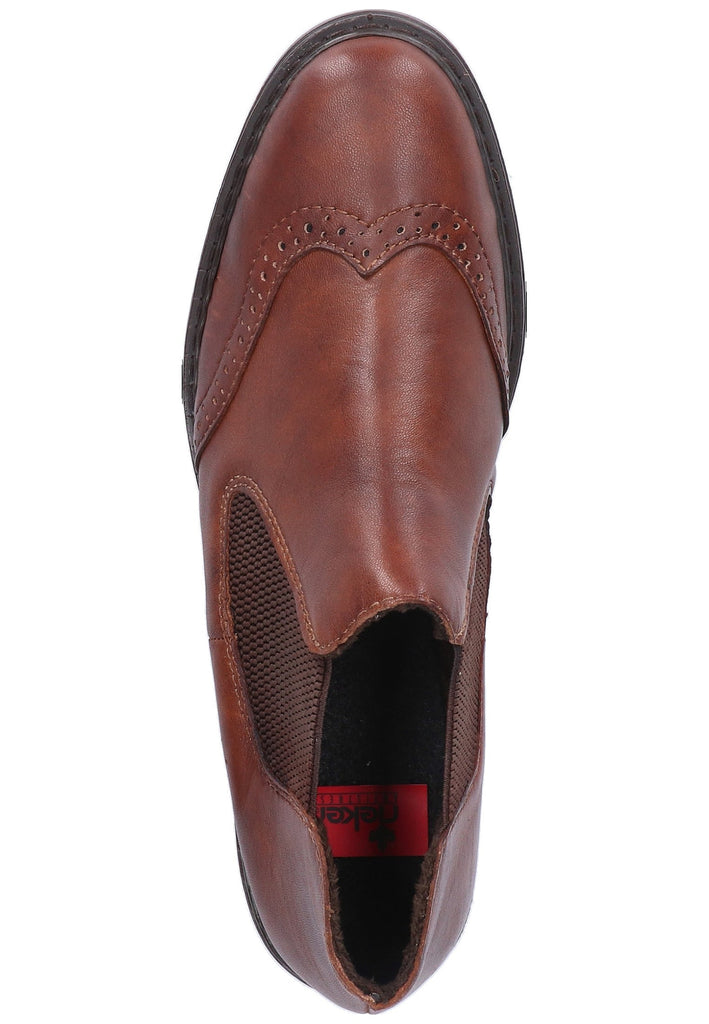 Rieker Slipper Leder Braun