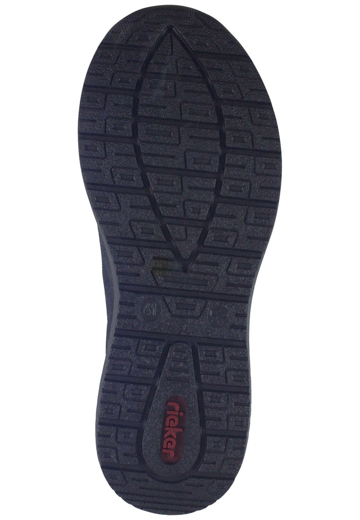 Rieker Slipper Leder Navy/Schwarz