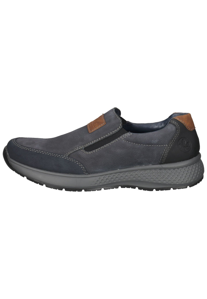 Rieker Slipper Leder Navy/Schwarz