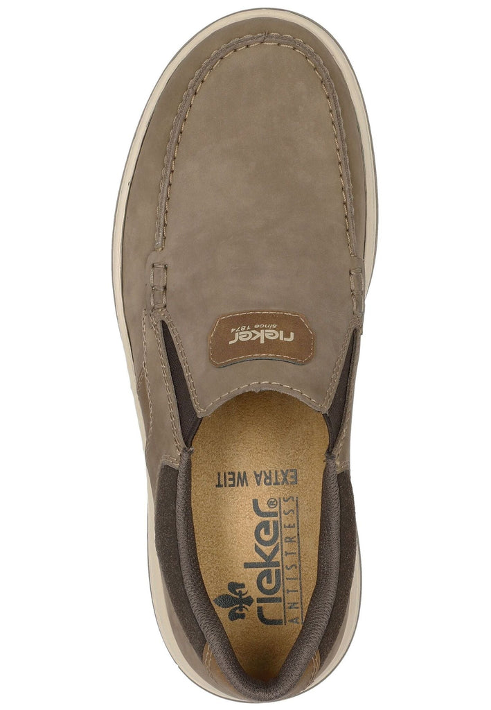 Rieker Slipper Leder Nuss