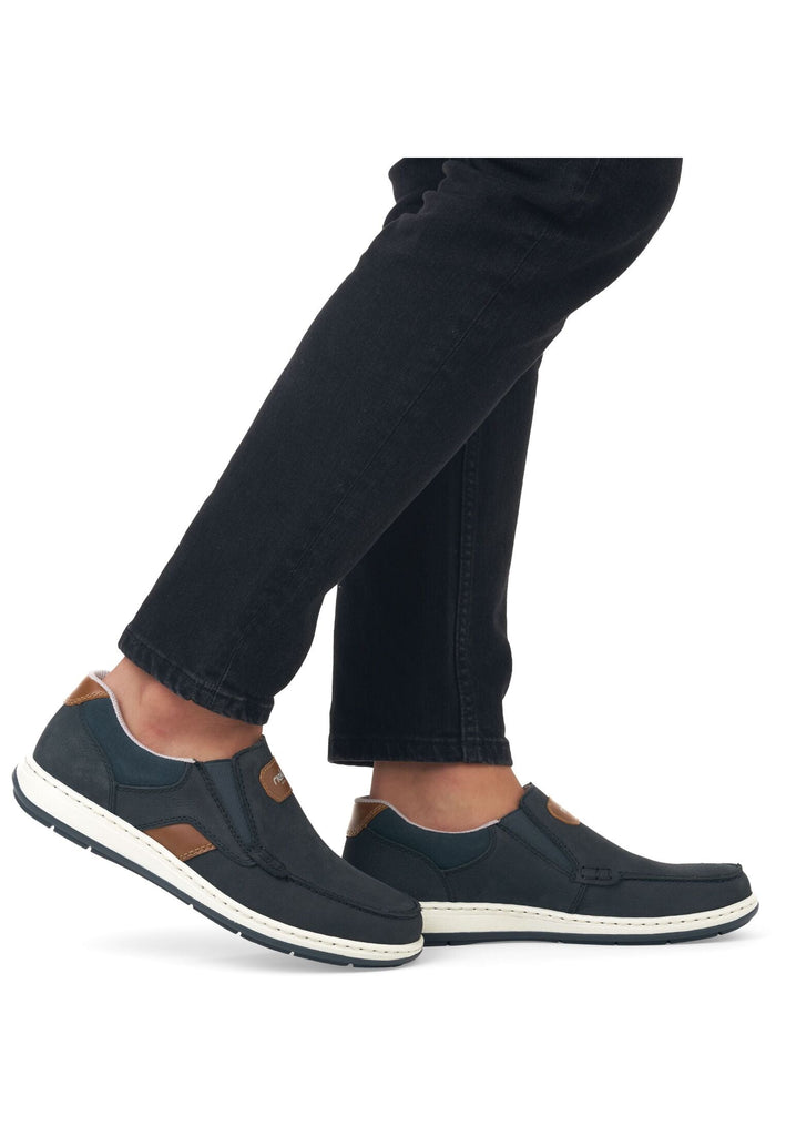 Rieker Slipper Leder Ozean