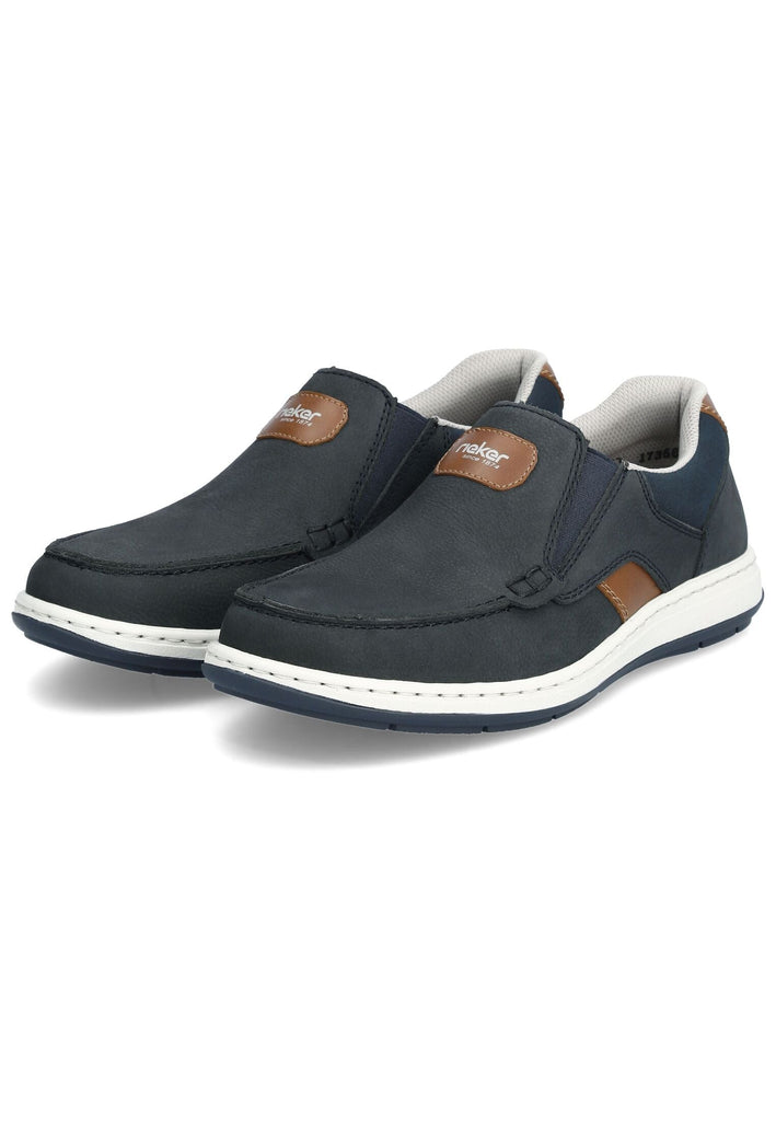 Rieker Slipper Leder Ozean