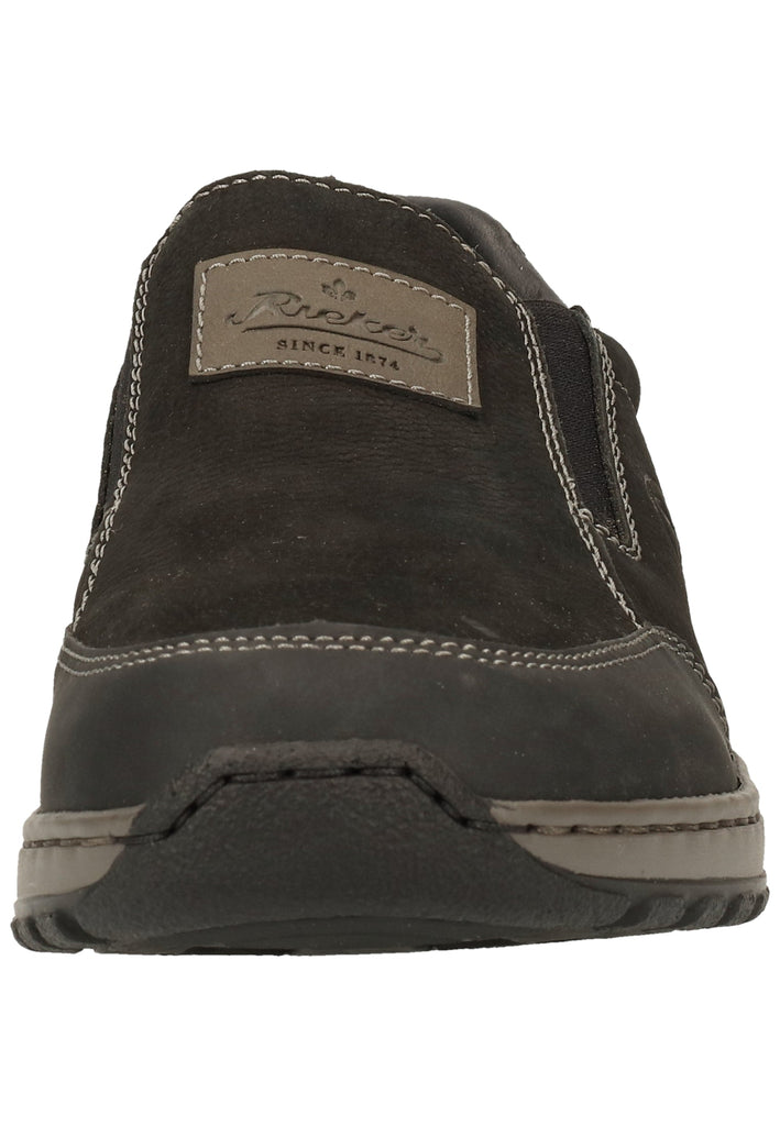 Rieker Slipper Leder Schwarz