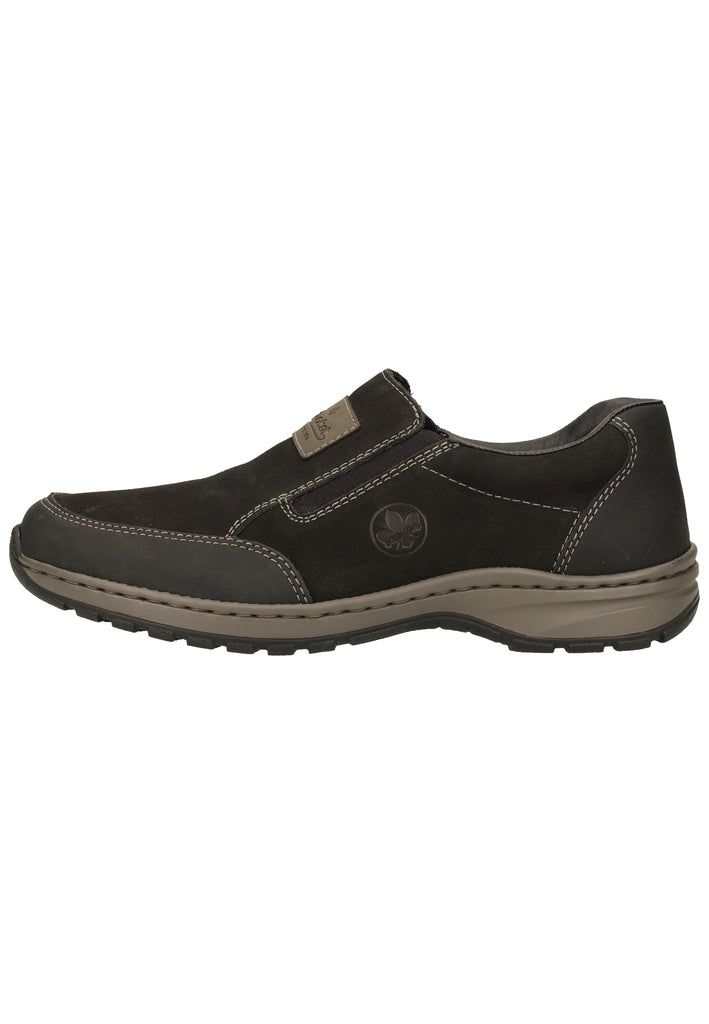 Rieker Slipper Leder Schwarz