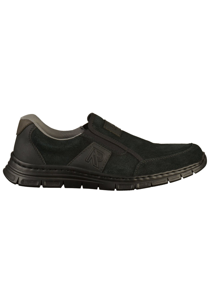 Rieker Slipper Leder Schwarz
