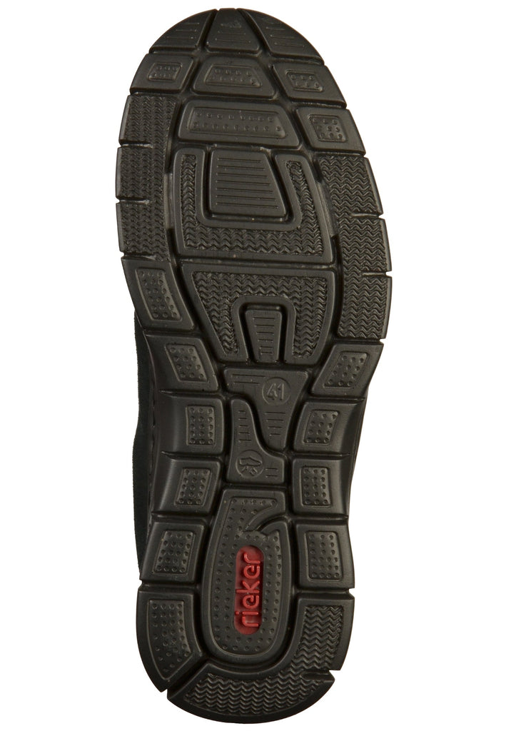 Rieker Slipper Leder Schwarz