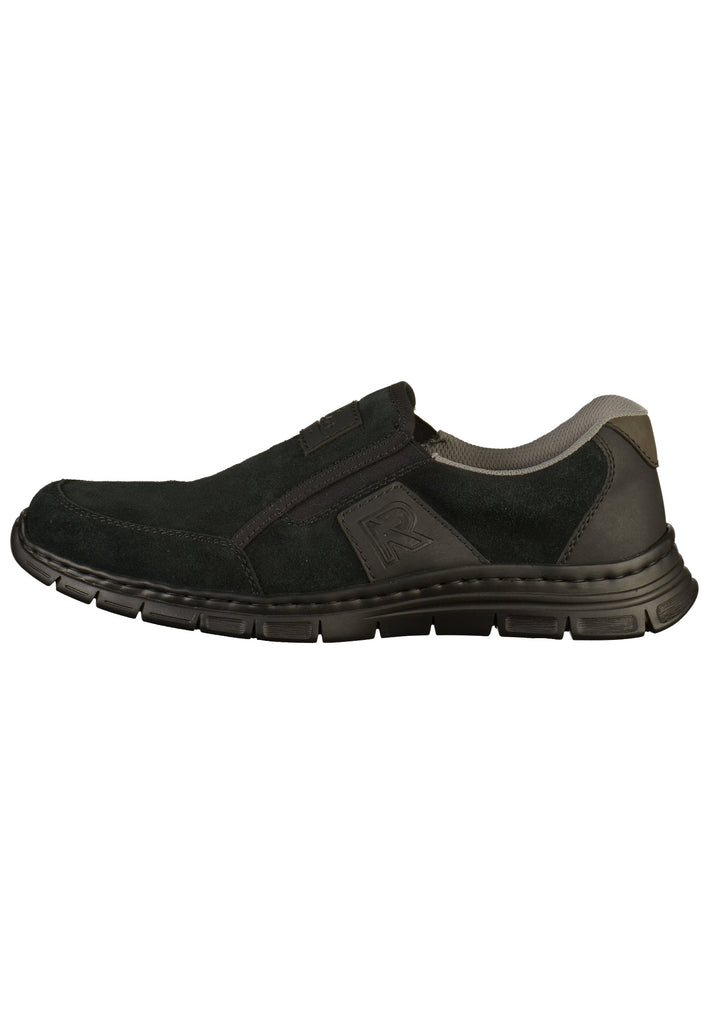 Rieker Slipper Leder Schwarz