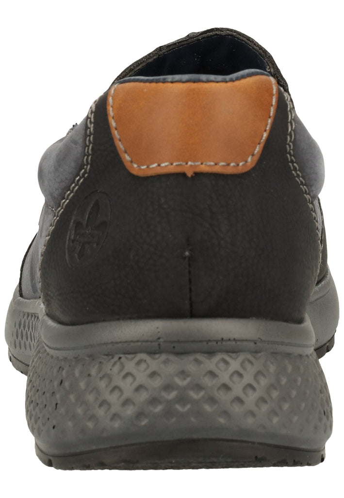 Rieker Slipper Leder Schwarz/Blau
