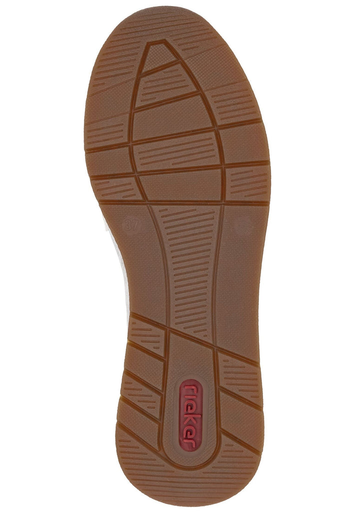 Rieker Slipper Lederimitat Beige/Gold