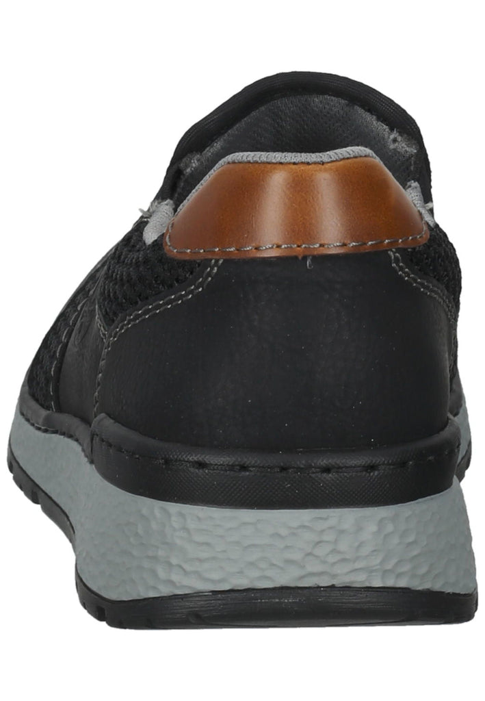 Rieker Slipper Lederimitat/Mesh Schwarz/Braun