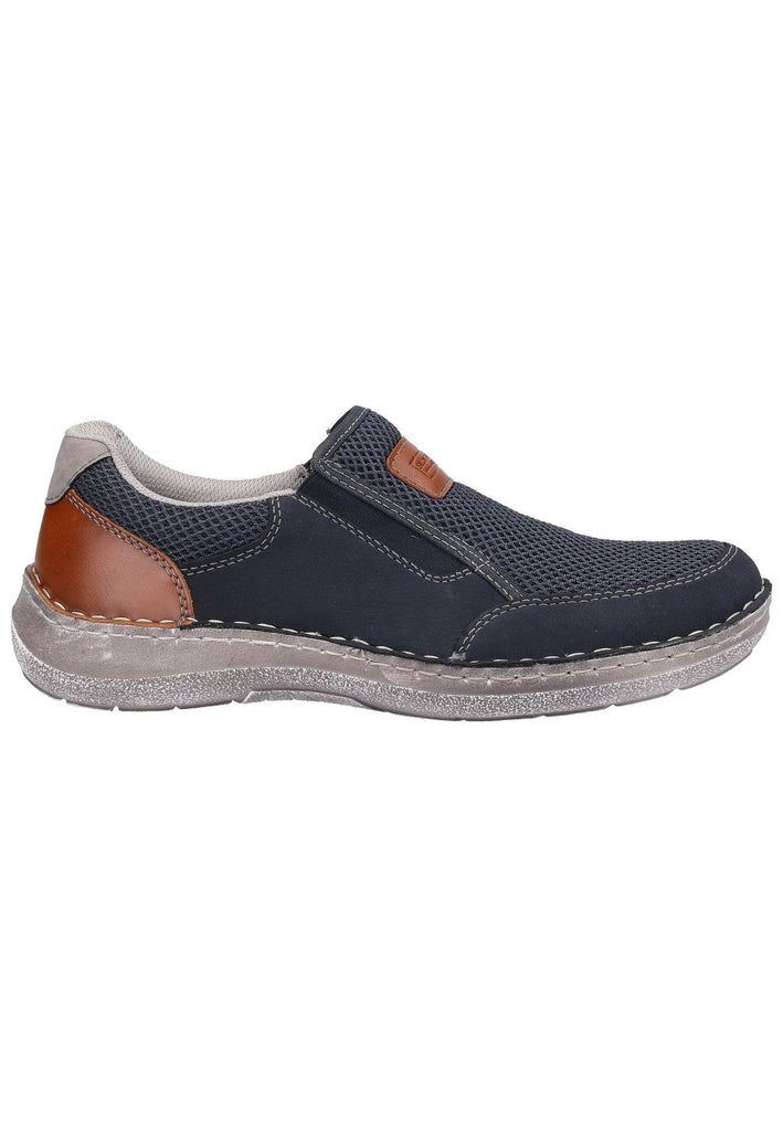 Rieker Slipper Lederimitat Pazifik