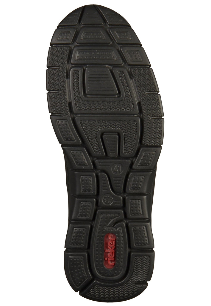 Rieker Slipper Lederimitat Schwarz
